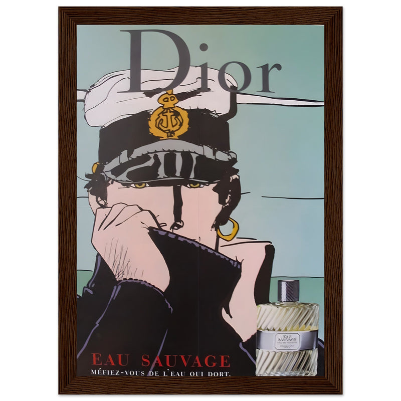 Dior Eau Sauvage Captain Vintage Poster