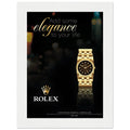 Rolex Elegance Vintage Poster Ad