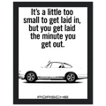 Porsche Vintage Poster  White 911