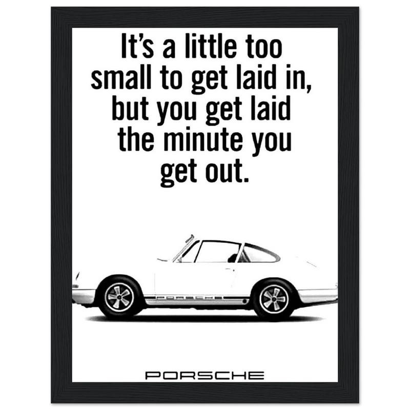 Porsche Vintage Poster  White 911