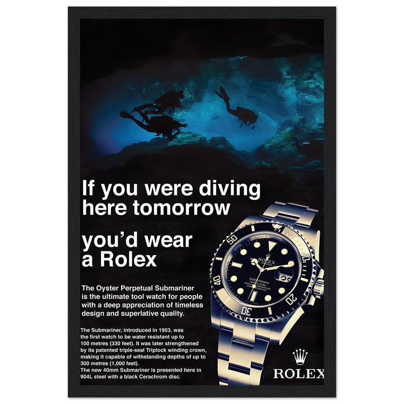 Rolex Oyster Perpetual Vintage Poster - Premium Matte