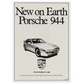 Porsche 944 New on Earth Vintage Poster Ad