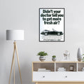 Porsche 911 Fresh Air Vintage Poster Ad