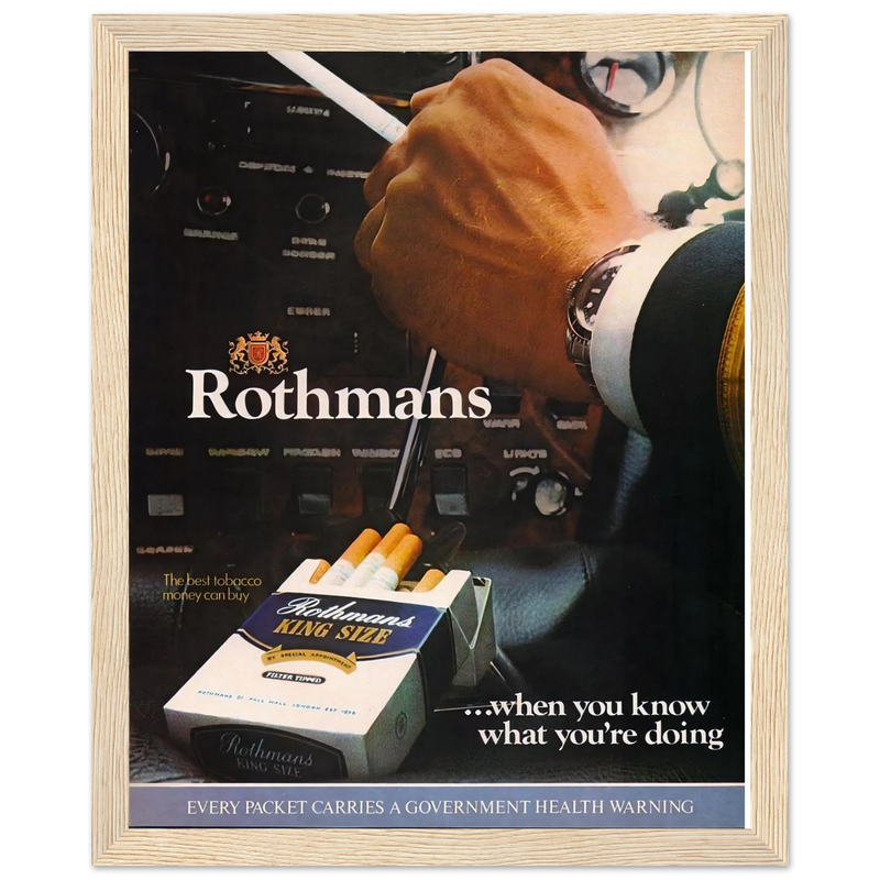 Rothmans Vintage Poster Ad - Rothman Kingsize