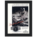 Omega Moon Vintage Poster Ad