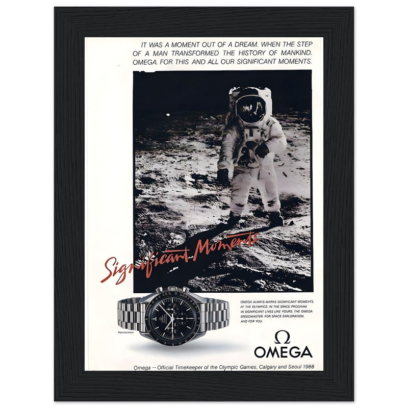 Omega Moon Vintage Poster Ad