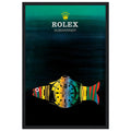 Rolex Submariner Fish Vintage Poster Ad - Premium Matte Paper