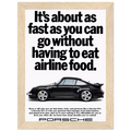 Porsche 911 Vintage Poster - Airline Food