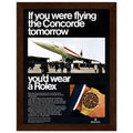Rolex Oyster Perpetual Concorde Vintage Poster Ad