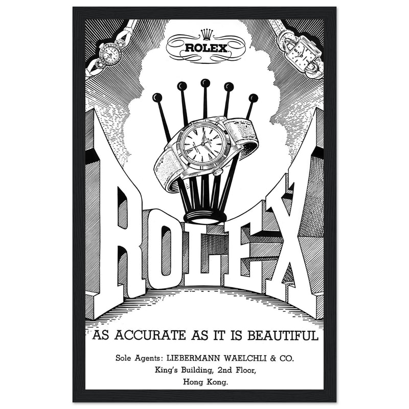 Rolex Hong Kong Jewellers Vintage Poster Ad
