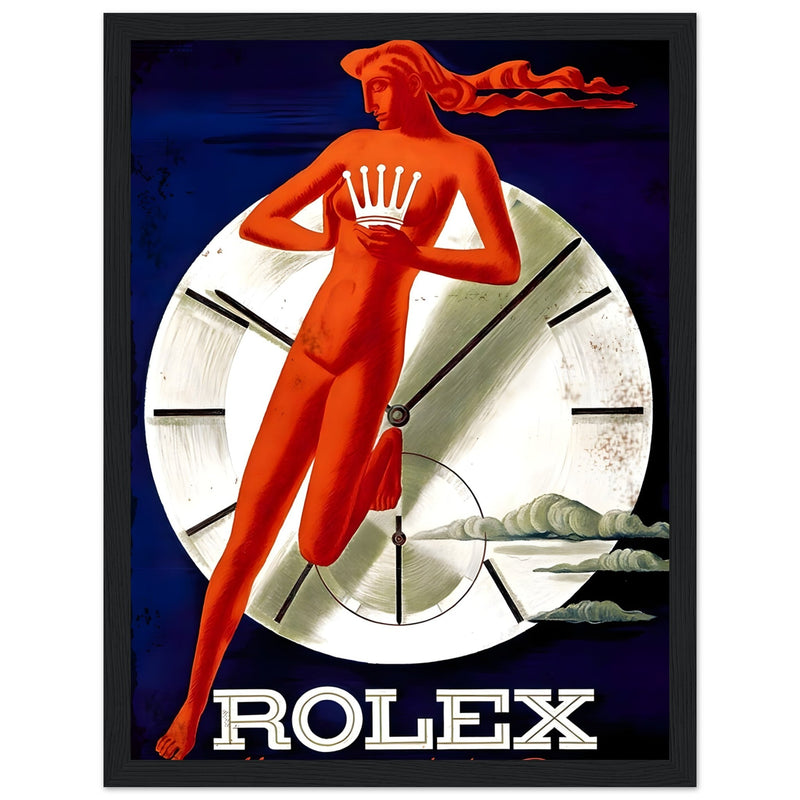 Rolex Clock Vintage Poster Ad