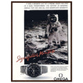 Omega Moon Vintage Poster Ad