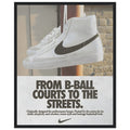 Nike Court to the streets Vintage Poster Ad