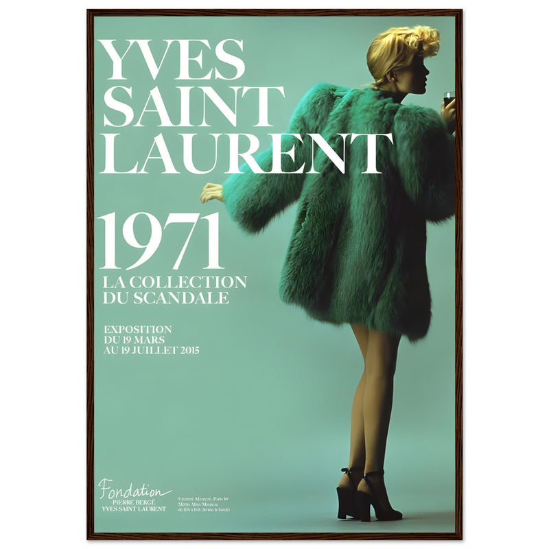 YSL 1971 Vintage Poster