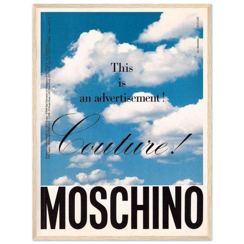 Moschino Vintage Poster Ad