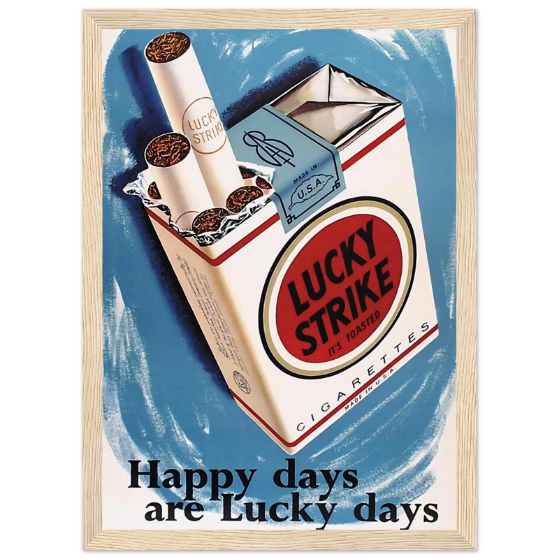 Lucky Strike Vintage Poster - Happy Days
