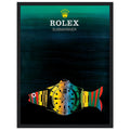 Rolex Submariner Fish Vintage Poster Ad - Premium Matte Paper
