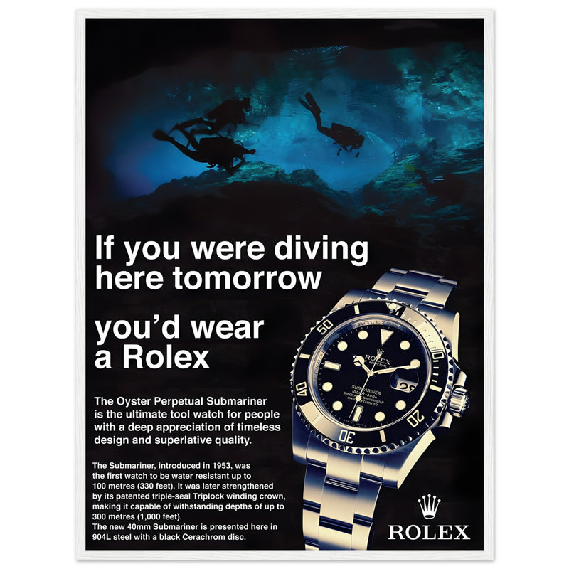 Rolex Oyster Perpetual Vintage Poster - Premium Matte