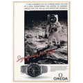 Omega Moon Vintage Poster Ad