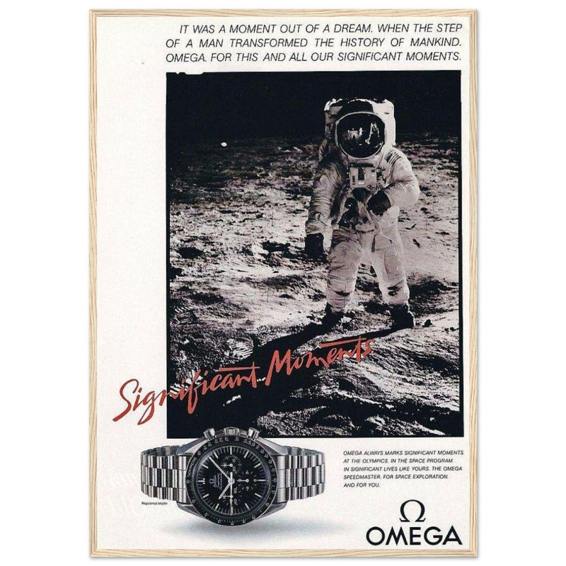 Omega Moon Vintage Poster Ad