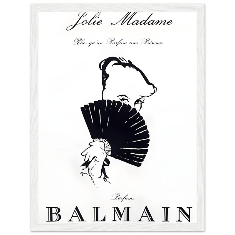 Balmain Jolie Madame Vintage Poster Ad