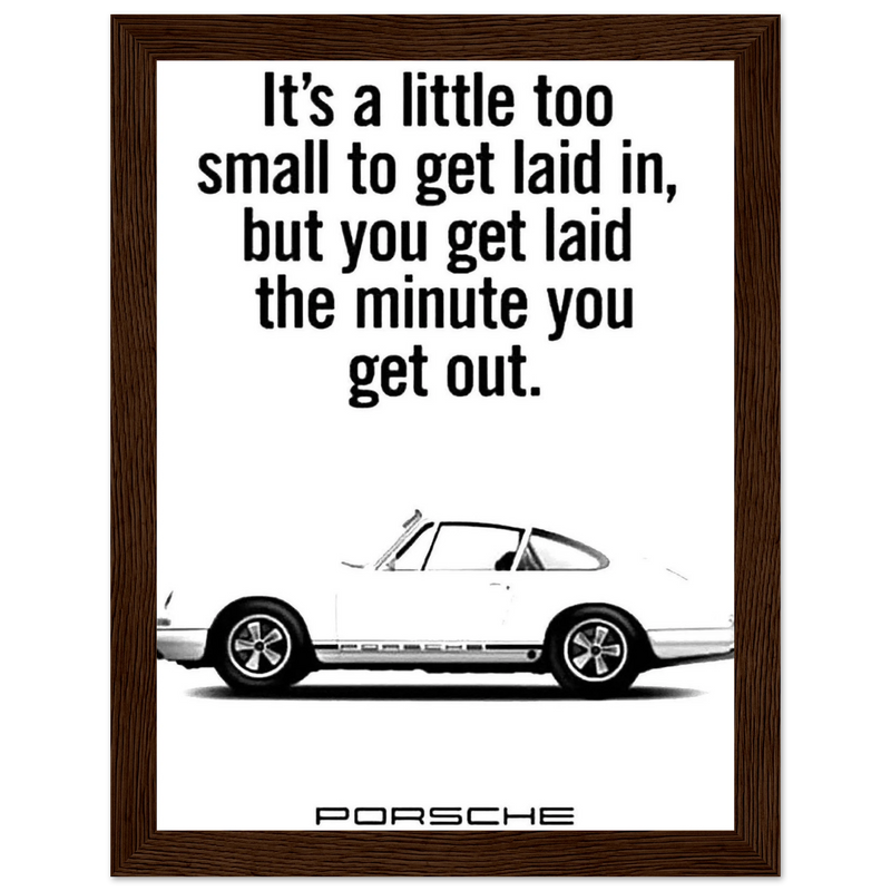 Porsche Vintage Poster  White 911