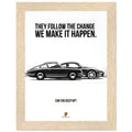 Porsche Can You Keep Up Vintage Poster Ad