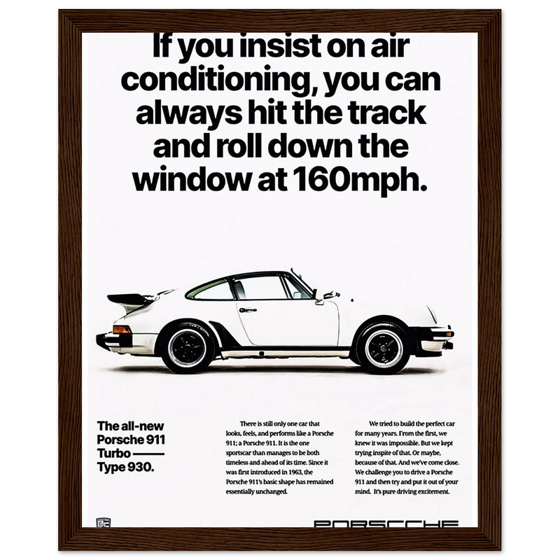 Porsche All New 911 Vintage Poster