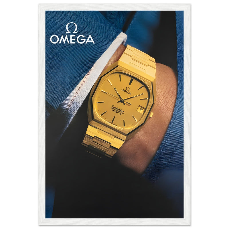 Omega Gold Vintage Poster Ad