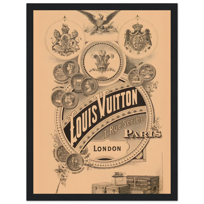 Louis Vuitton London Paris Vintage Poster Ad