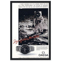 Omega Moon Vintage Poster Ad