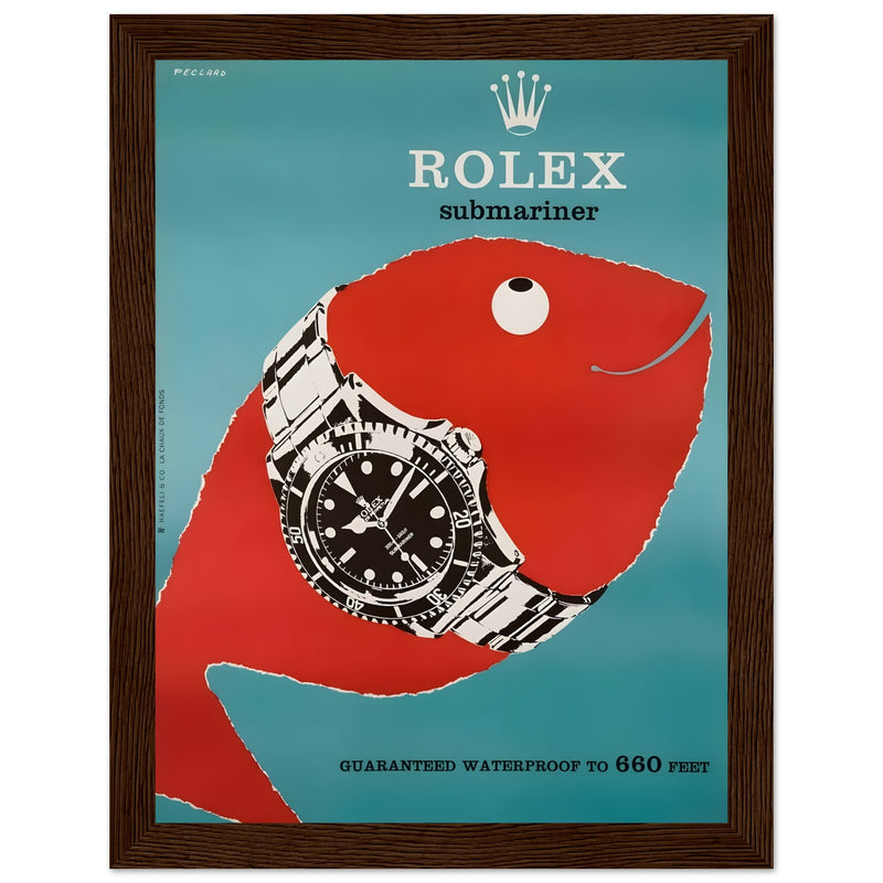 Rolex Submariner Vintage Poster Ad