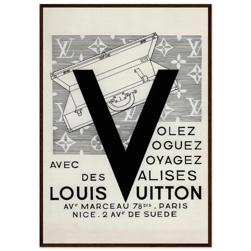 Louis Vuitton Nice, Paris Vintage Poster Ad