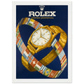 Rolex Advertising Golden Age Oyster Perpetual Vintage Poster