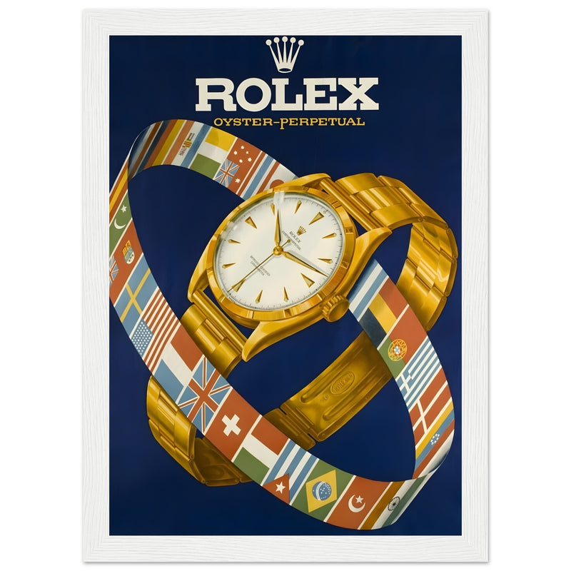 Rolex Advertising Golden Age Oyster Perpetual Vintage Poster