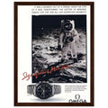 Omega Moon Vintage Poster Ad