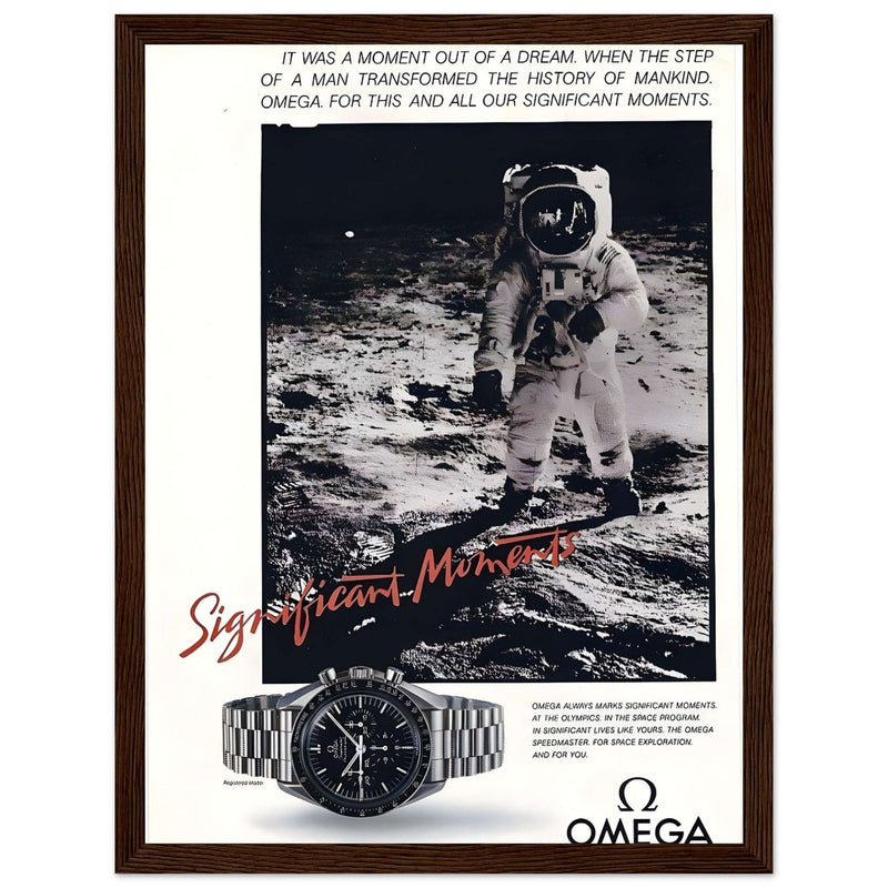 Omega Moon Vintage Poster Ad