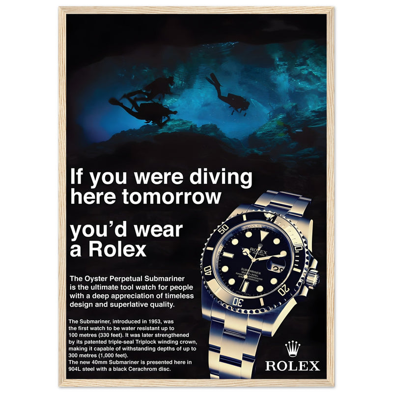 Rolex Oyster Perpetual Vintage Poster - Premium Matte