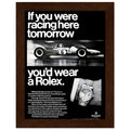 Rolex Racing Vintage Poster Ad
