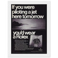 Rolex Jet Pilot Vintage Poster Ad