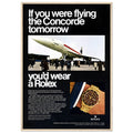 Rolex Oyster Perpetual Concorde Vintage Poster Ad