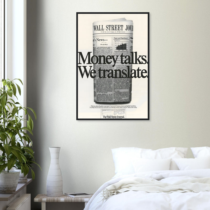 Wall Street Journal 1988 Vintage Poster Ad