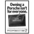 Porsche - It's not for everyone Vintage Poster Ad
