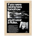 Rolex Racing Vintage Poster Ad