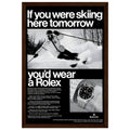Rolex Ski Vintage Poster Ad