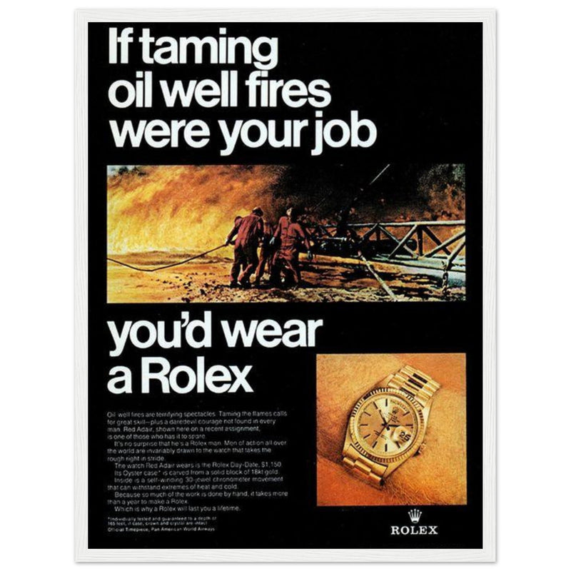 Rolex Day-Date Vintage Poster Ad