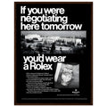 Rolex Datejust Geneva Vintage Poster Ad