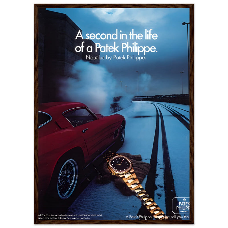 Patek Philippe A Second In the Life Vintage Poster Ad