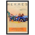 Hermes Paris Car Vintage Poster Ad