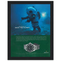 Rolex Sea-Dweller Save The Planet Vintage Poster Ad